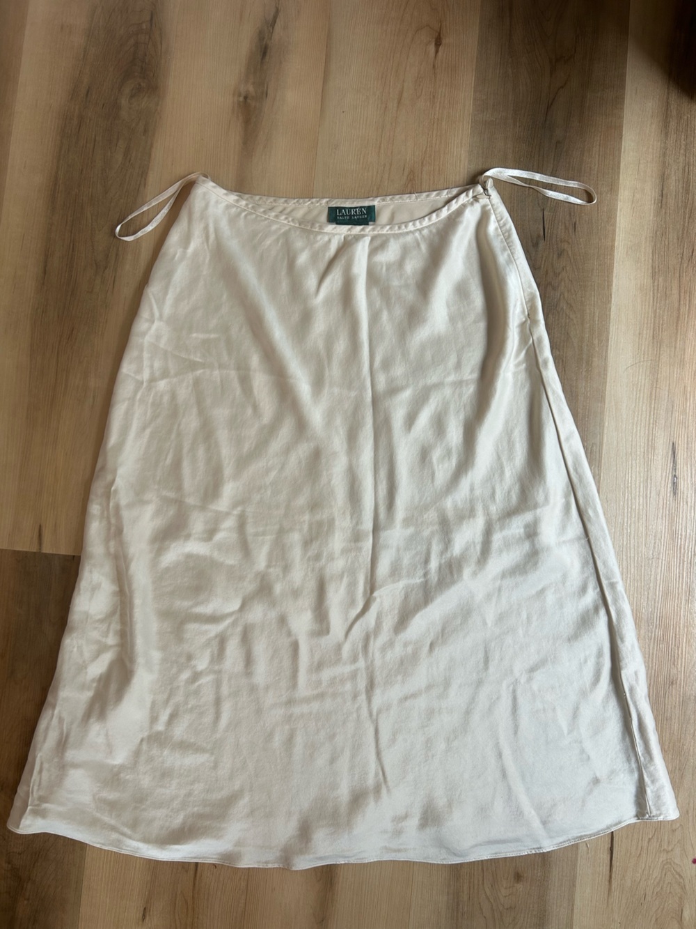 Ralph Lauren Cream 100% silk Slip Skirt